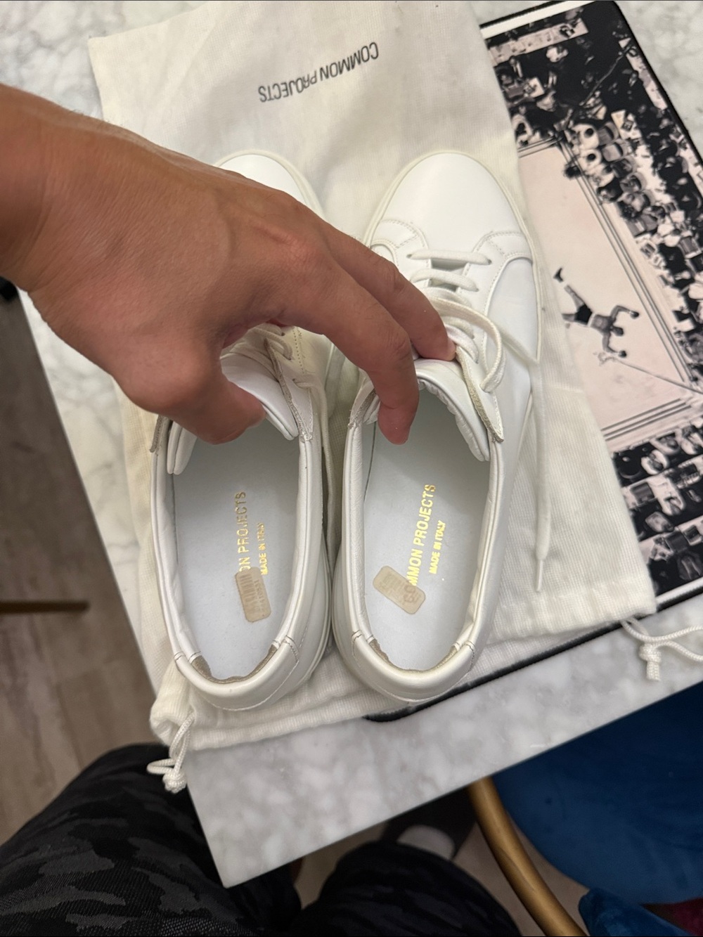 Common projects size 41 white sneakers (worn twice) - Picture 8 of 8